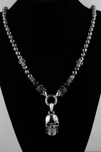 Herren biker kette rosenkranz - ,