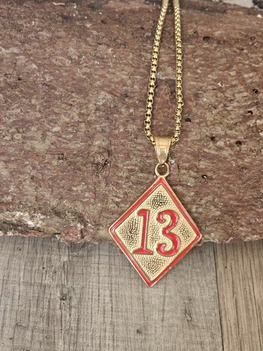Raute rot gold mit - 13,