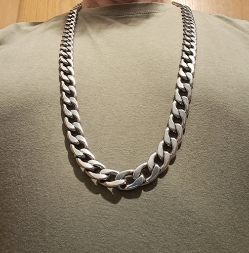 Xxl herren edelstahl halskette - xxl,