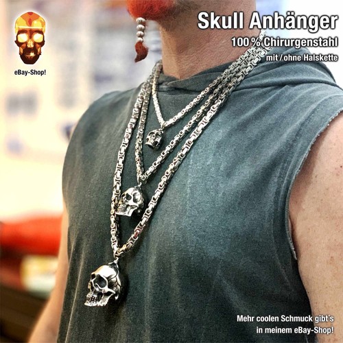 Skull anhänger königskette - anhänger,