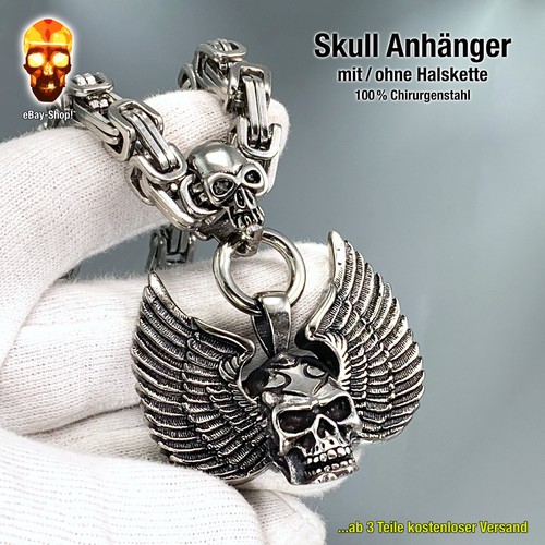 Skull engel anhänger - skull,