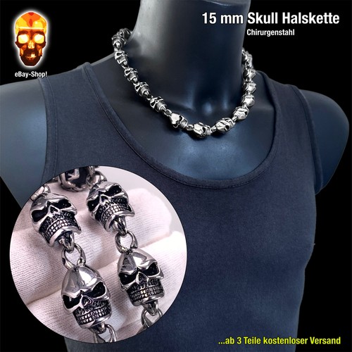Skull halskette - skull,